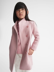 Reiss Pink Kia 4-9 yrs Wool Blend Coat - Image 1 of 9