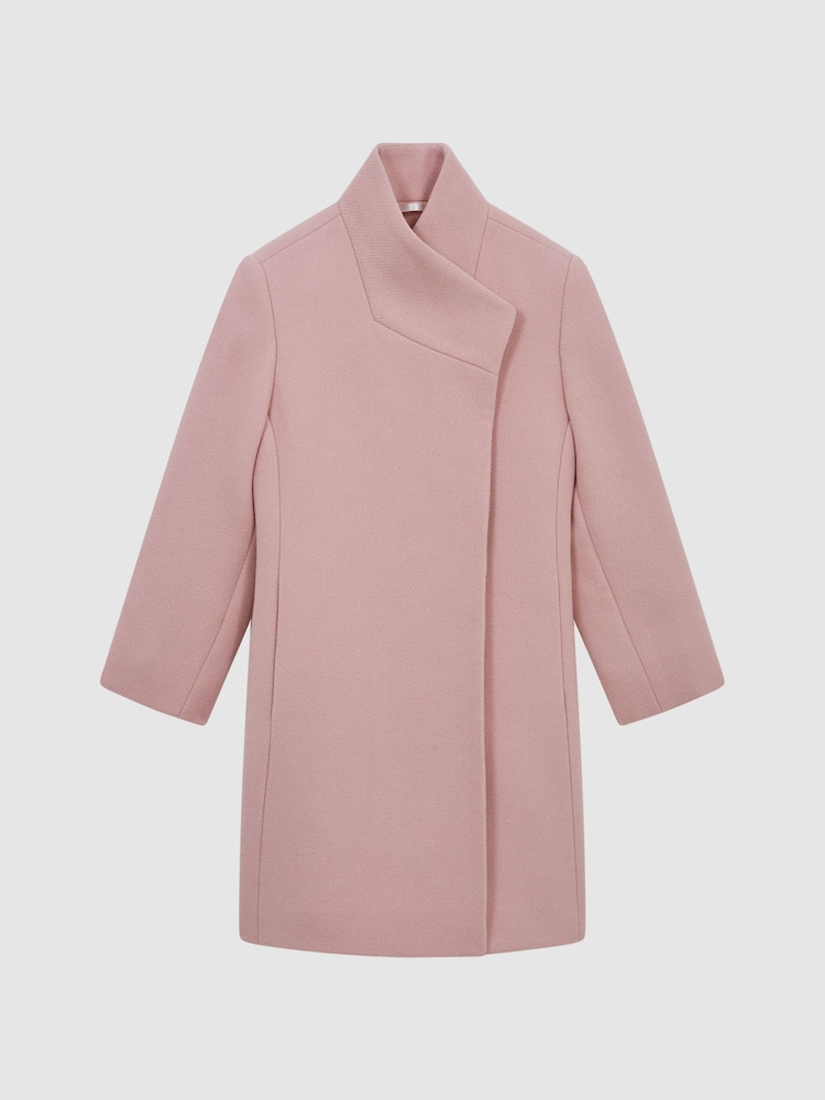 Reiss Pink Kia 4-9 yrs Wool Blend Coat - Image 2 of 9