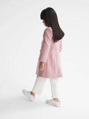 Reiss Pink Kia 4-9 yrs Wool Blend Coat - Image 5 of 9