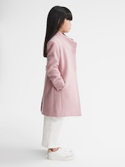 Reiss Pink Kia 4-9 yrs Wool Blend Coat - Image 6 of 9