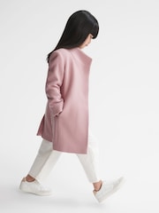 Reiss Pink Kia 4-9 yrs Wool Blend Coat - Image 7 of 9