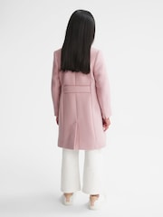 Reiss Pink Kia 4-9 yrs Wool Blend Coat - Image 8 of 9