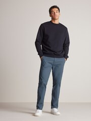Mid Blue Straight Stretch Chinos Trousers - Image 2 of 8