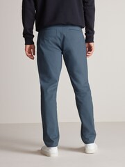 Mid Blue Straight Stretch Chinos Trousers - Image 3 of 8