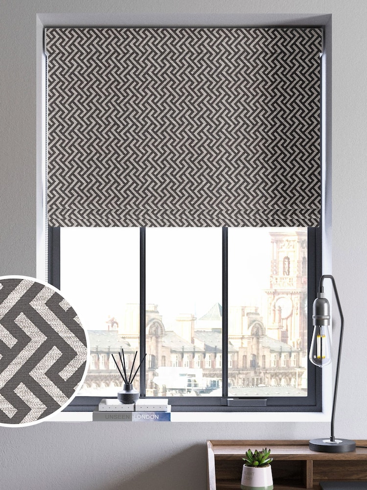 Grey Amble Made To Measure Roman Blind - Image 1 of 6