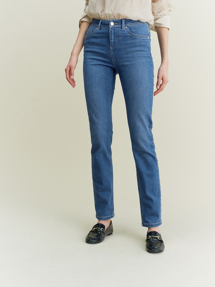 Mid Blue Super Soft Slim Jeans - Image 3 of 6