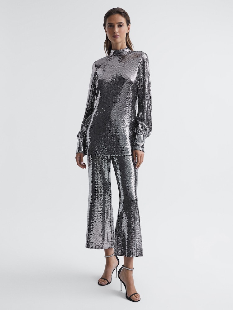 Reiss Valeria С пайетками Для особых случаев Брюки - Изображение 7 из 7