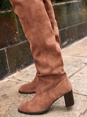 Brown Forever Comfort® Slouch Over The Knee Boots - Image 3 of 4