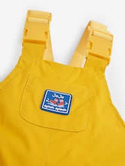 JoJo Maman Bébé Mustard Yellow Pack-Away Waterproof Dungarees - Image 2 of 5