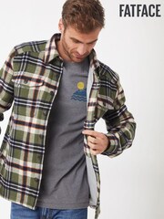 FatFace Green Milton Overshirt - Image 1 of 4