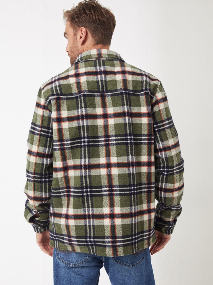 FatFace Green Milton Overshirt - Image 2 of 4