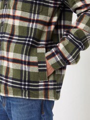 FatFace Green Milton Overshirt - Image 3 of 4