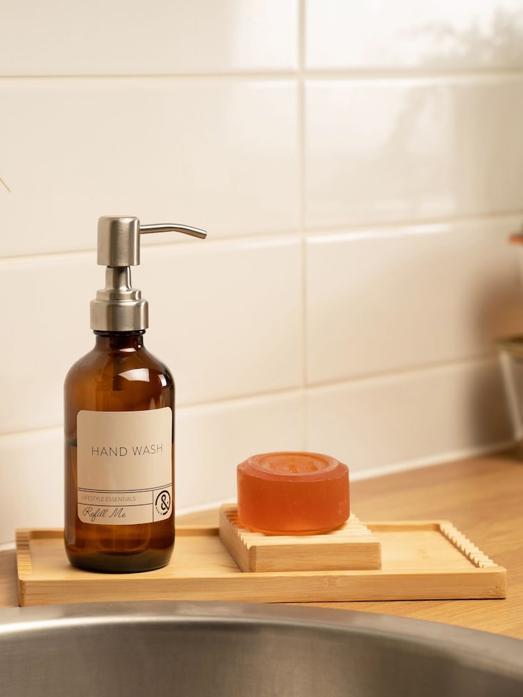&Again Natural Bamboo Soap Dish & Caddy Set - Image 4 of 4