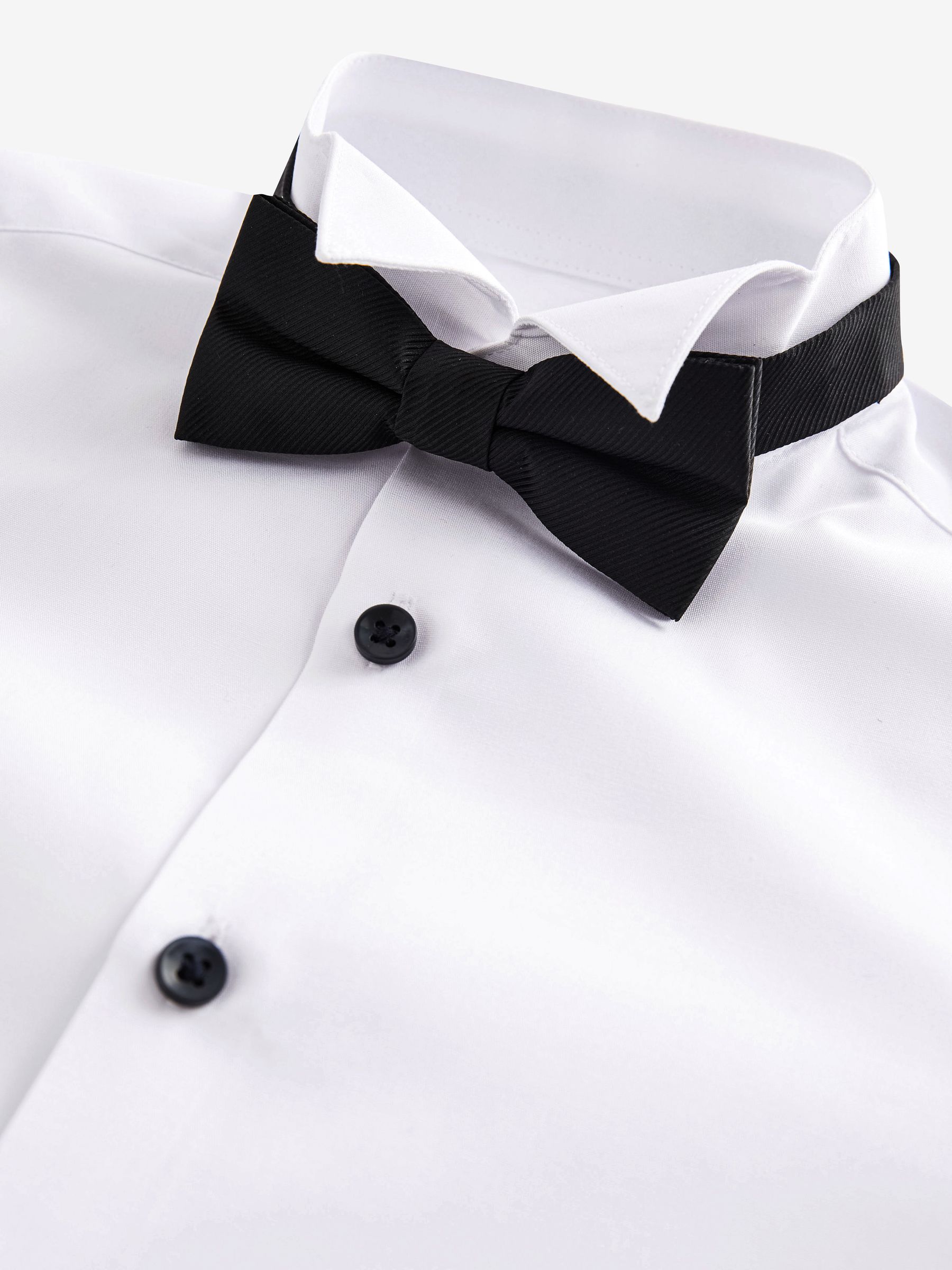 Buy White Long Sleeve Smart Shirt with Bowtie (3-16yrs) from Next USA