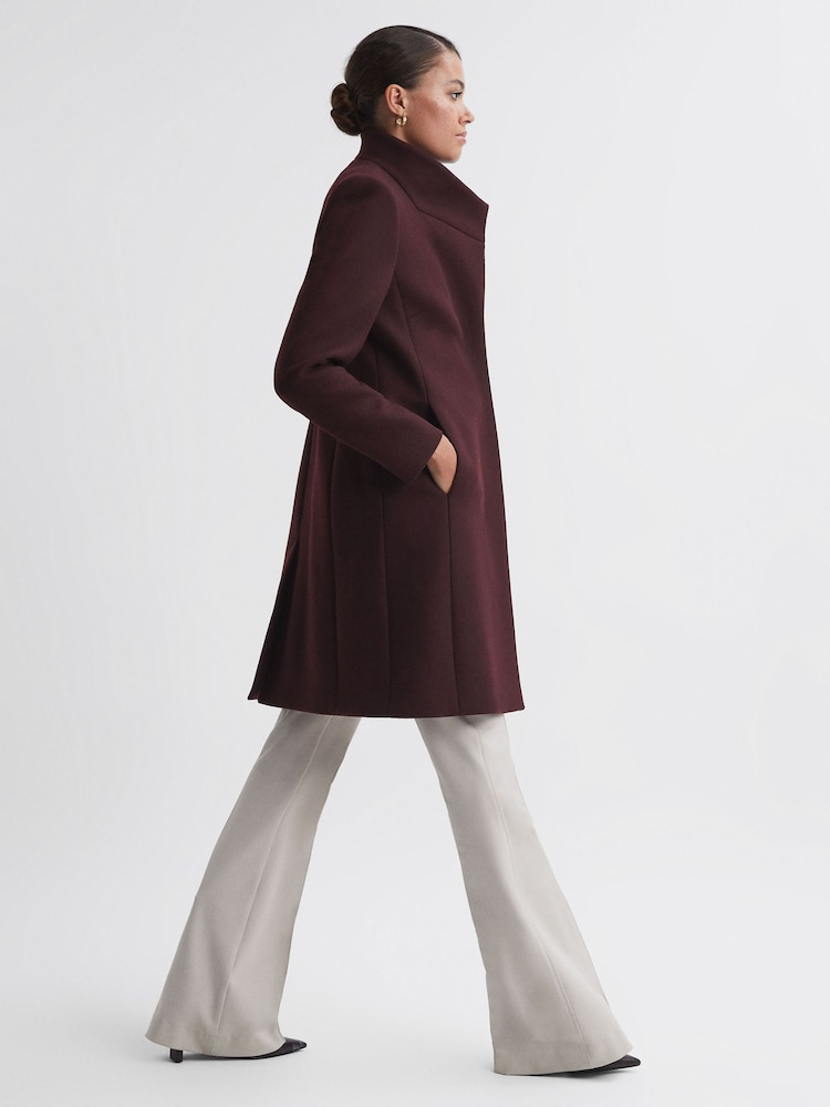 Reiss Berry Mia Wool Blend Mid-Length Coat - Image 1 of 6
