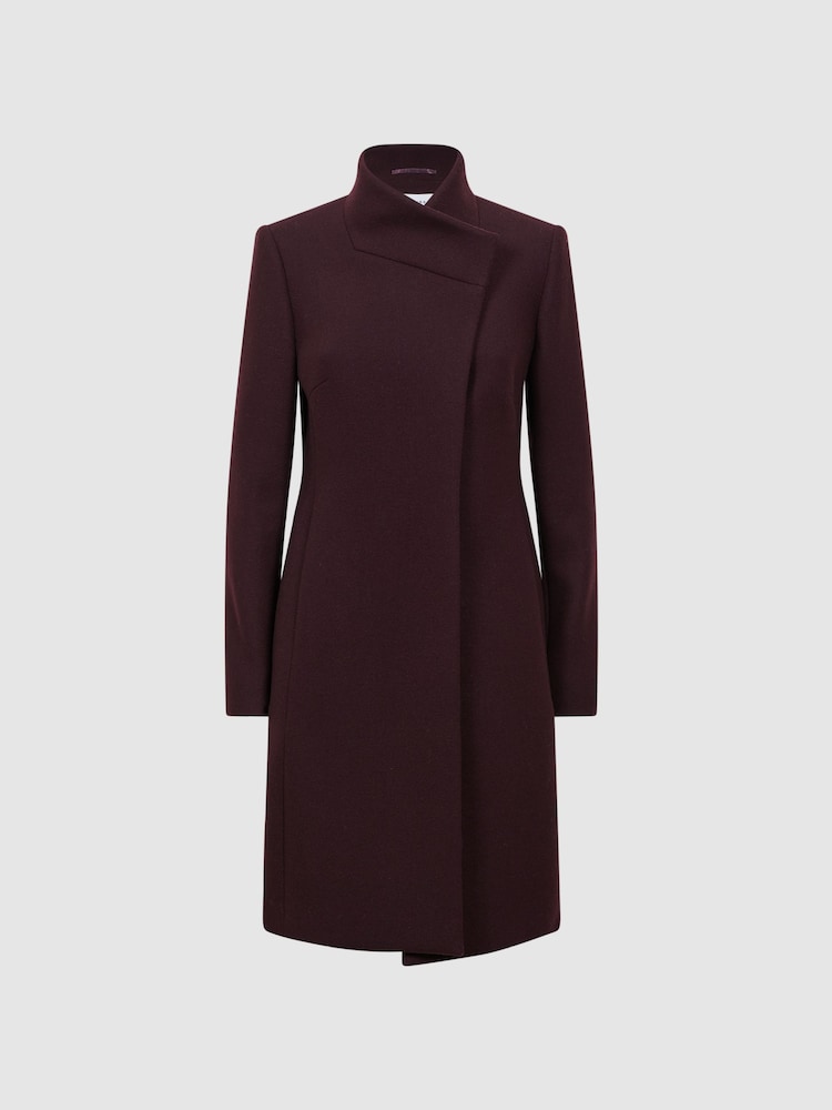 Reiss Berry Mia Wool Blend Mid-Length Coat - Image 2 of 6