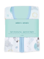 aden + anais Natural Essentials 100% Cotton Muslin 1.0 Tog Light Sleeping Bag Space Explorers - Image 3 of 5