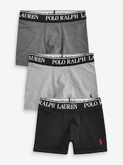 Grau - Polo Ralph Lauren Jungen Boxershorts aus Baumwollstretch, 3er Pack - Bild 1 von 4