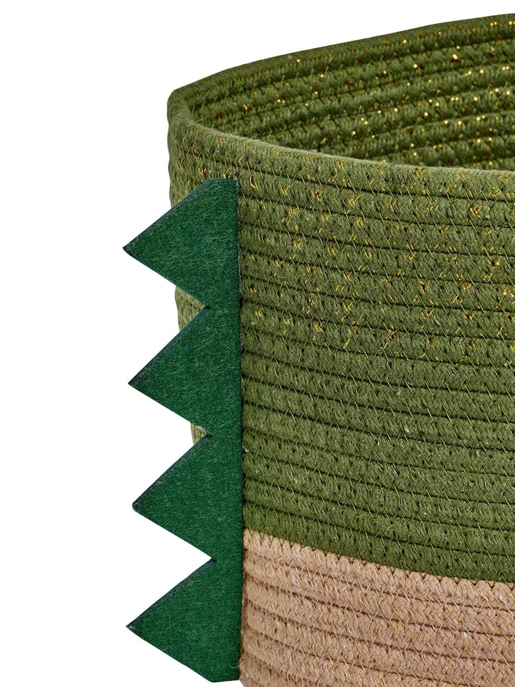 Chapter B Green Kids Club Dino Rope Basket - set of 2 - Image 5 of 5