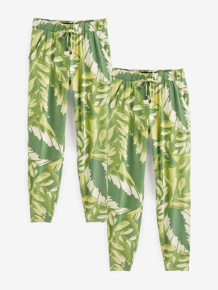 Impression de paume verte - Joggers Jersey - Image 5 of 6