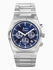 Accurist Origin Mens Silver Tone Stainless Steel Bracelet Chronograph Watch - Image 1 of 6
