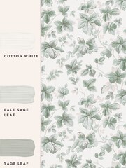 Laura Ashley Sage Autumn Leaves 10M Wallpaper - Image 4 of 4