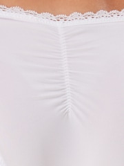 Aqua Blue/White Extra High Leg Embroidered Knickers 2 Pack - Image 6 of 9