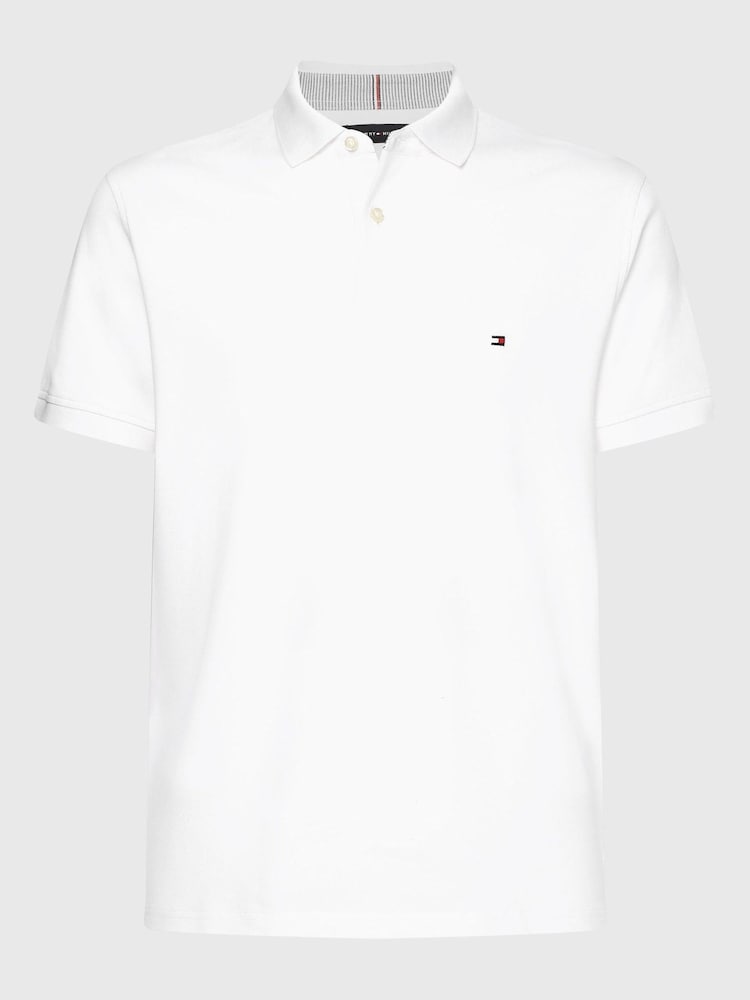 Tommy Hilfiger White 1985 Regular Fit Polo Shirt - Image 4 of 7