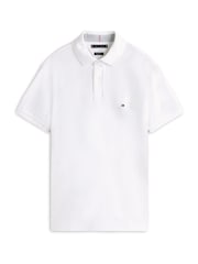 Tommy Hilfiger White Regular Fit 1985 Regular Fit Pique Polo Shirt - Image 5 of 5