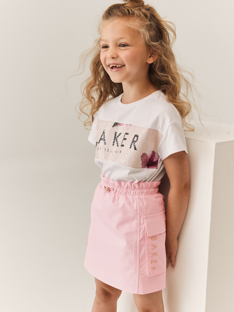 Baker by Ted Baker Pink Cargo Skirt - Image 1 of 11