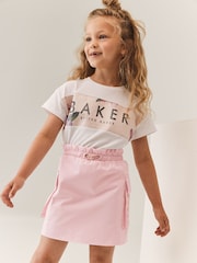 Baker by Ted Baker Pink Cargo Skirt - Image 3 of 11