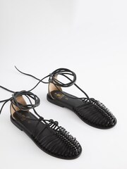 črna - Oviti čevlji z nizkimi čevlji Forever Comfort Huarache - Slika 3 iz 4