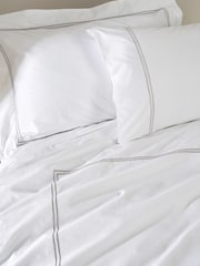 Truly White Satin Stitch Housewife Pillowcases - Image 1 of 3