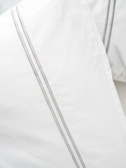 Truly White Satin Stitch Housewife Pillowcases - Image 2 of 3