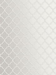Graham & Brown White Trelliage Bead Pearl 10M Wallpaper - Image 2 of 3