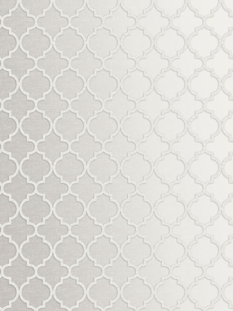 Graham & Brown White Trelliage Bead Pearl 10M Wallpaper - Image 2 of 3 Graham & Brown White Trelliage Bead Pearl 10M Wallpaper - Image 2 of 3