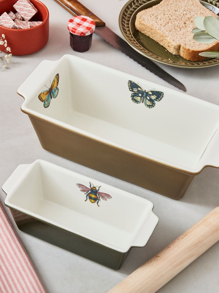 Portmeirion Green Botanic Garden Harmony Large Loaf Pan - Image 1 of 6