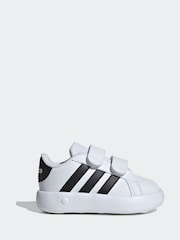 adidas White/Black Kids Grand Court 2.0 Shoes - Image 1 of 9