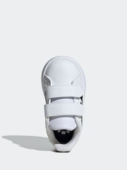adidas White/Black Kids Grand Court 2.0 Shoes - Image 6 of 9