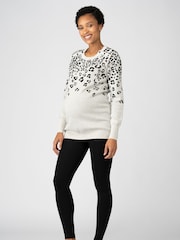 Seraphine Baby Grey Sensory Maternity And Nursing Jumper - Image 1 of 4