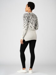 Seraphine Baby Grey Sensory Maternity And Nursing Jumper - Image 2 of 4