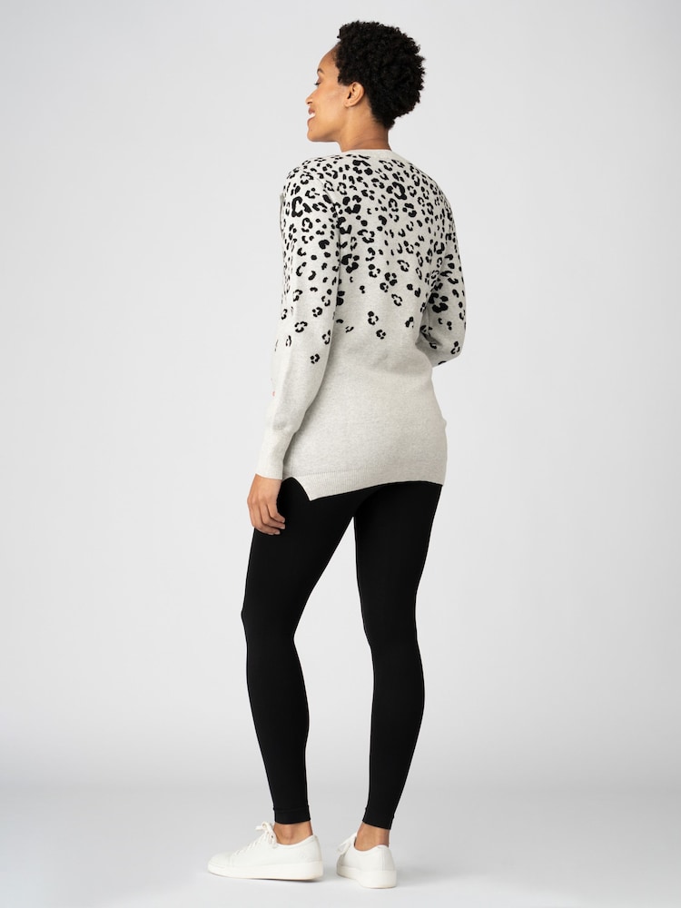 Seraphine Baby Grey Sensory Maternity And Nursing Jumper - Image 2 of 4