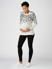 Seraphine Baby Grey Sensory Maternity And Nursing Jumper - Image 3 of 4