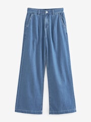 Mittelblau - Superweiche Wide-Leg-Hose aus Tencel™ - Bild 4 von 5
