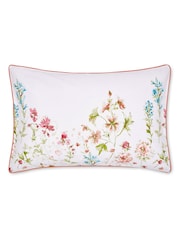 Laura Ashley Set of 2 Crimson Red Wild Meadow Pillowcases - Image 3 of 4