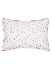 Laura Ashley Set of 2 Crimson Red Wild Meadow Pillowcases - Image 4 of 4