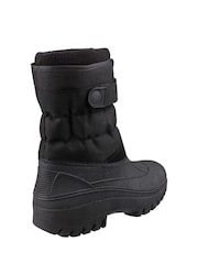 Cotswolds Chase Touch Fastening Zip-Up Snow Black Boots - Image 3 of 5