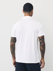 adidas White Train Essentials Training Polo Shirt - Image 2 of 6