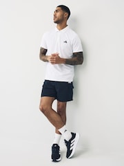 adidas White Train Essentials Training Polo Shirt - Image 3 of 6