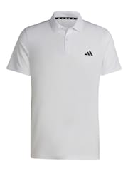adidas White Train Essentials Training Polo Shirt - Image 6 of 6